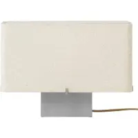 Audo Copenhagen Design Tischlampe Nonna, creme / amber, für Wohn- / Esszimmer, Textil / Stoff / Seide, Design, Tischlampe