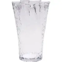 Hubsch Ruffle Vase Clear - , Transparent, Glas