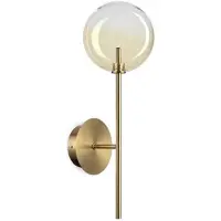 Ideal Lux Wandlampe Equinoxe, messing / gold, für Wohn- / Esszimmer, Metall, Wandleuchte, Wandlampe Innen