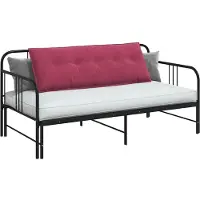 vidaXL Rückenkissen Weinrot 140 x 50 cm Cordstoff
