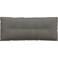 vidaXL Rücken Kissen Hellgrau 120 x 50 cm Cordstoff