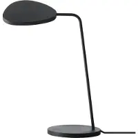 Muuto Leaf Tischleuchte Black - , dimmbar, Schwarz, für Wohnzimmer, Aluminium