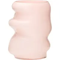 Hubsch Vase Lote, rosafarben, Höhe 25 cm, Glas Lote, violett / pink / rose, Glas