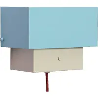 Hubsch - Arte Wandlampe - Blau/Sandfarben - 22x12xh17cm