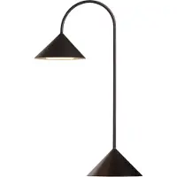 Frandsen Grasp LED-Akku-Tischleuchte H47 Schwarz - , Grasp, dimmbar, Schwarz, für Balkon, Metall, Design