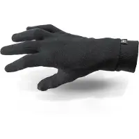 Halvarssons Woll-Unterhandschuhe Schwarz Größe M