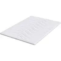 vidaXL Matratzenauflage Weiß 140 x 200 cm Strickstoff