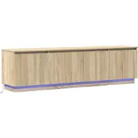 vidaXL TV-Schränk 180 x 38 x 49 cm Sonoma-Eiche Holzwerkstoff