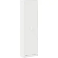 vidaXL Kleiderschrank Weiß 55 x 25 x 189 cm Holzwerkstoff