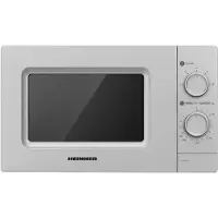 Heinner HMW-MD20MSL, Arbeitsplatte, Solo-Mikrowelle, 20 l, 700 W, Drehregler, Silber