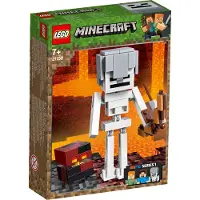 LEGO Minecraft Minecraft-BigFig Skelett mit Magmawürfel, 21150