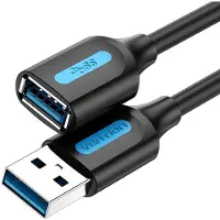 Vention CBHBJ, 5 m, USB A, USB A, USB 3.2 Gen 1 (3.1 Gen 1), 5 Gbit/s, Schwarz