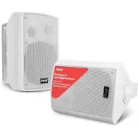 Pyle Wasserdichter kabelloser Bluetooth 240W-Lautsprecher für Außenbereich, 13,34 cm(5,25 Zoll) Paar, 3-Wege,aktiv,passiv,wetterfest, Deckenhalterung