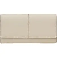Marc O'Polo Geldbörse Jessie Leather Combi Wallet Grey Silk creme