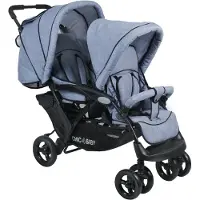 Chic 4 Baby Geschwisterwagen "Duo" mit feststellbaren Doppelschwenk-Vorderrädern
