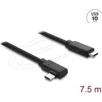 DeLOCK 87241, 7,5 m, USB C, USB C, USB 2.0, 10 Gbit/s, Schwarz