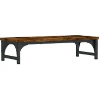 vidaXL Monitorständer Räuchereiche 55x23x14 cm Holzwerkstoff