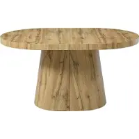 Vente-unique Esstisch ausziehbar - 6 bis +12 Personen - MDF - Holzfarben hell - CLOEVA