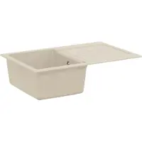 vidaXL Waschbecken Beige 780 x 500 mm 80% Quarz und 20% Harz
