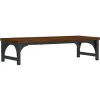 vidaXL Monitorständer Räuchereiche 85x23x15,5 cm Holzwerkstoff