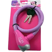 Volare Kinder Fahrrad Schloss Fahrradschloss Kabelschloss Rosa Disney Minnie Mouse Maus 1436