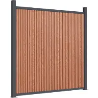 vidaXL Zaunelement Braun 872x186 cm WPC