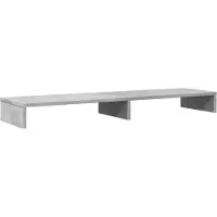 vidaXL Monitorständer Betongrau 100x27x10 cm Holzwerkstoff