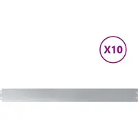 vidaXL Rasenkanten 10 Stk. 10x103 cm Verzinkter Stahl