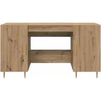 vidaXL Schreibtisch Artisan-Eiche Holzwerkstoff 140 x 50 x 75 cm