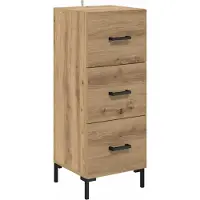 vidaXL Sideboard Artisan-Eiche 34,5 x 34 x 90 cm Holzwerkstoff