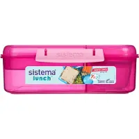 Sistema Brotdose - Bento Lunch - 1,65 L - Pink - - One Size - Brotdosen