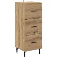 vidaXL Sideboard Artisan-Eiche 34 x 34,5 x 90 cm Holzwerkstoff