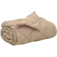vidaXL Ganzjahresbettdecke 220 x 240 cm 300 g/m² Taupe