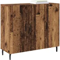 vidaXL Sideboard Altholz 90 x 34 x 80 cm Holzwerkstoff