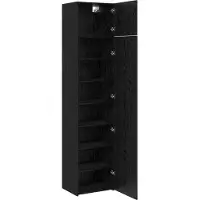 vidaXL Sideboard 2 stk. Schwarz Eichen-Optik 50 x 41 x 225 cm