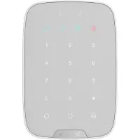 Ajax KeyPad Plus Bedienfeld mit Kabellose Touch-Tastatur (RFID, Bluetooth, DESFire, weiß)