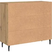 vidaXL Sideboard Artisan-Eiche 90 x 34 x 80 cm Holzwerkstoff