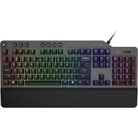 Lenovo Legion K500, Volle Größe (100%), Kabelgebunden, USB, Mechanischer Switch, AZERTY, Schwarz, Grau