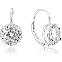 Beneto Silver shimmering earrings AGUC901 (L)
