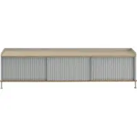 Muuto - Enfold Sideboard, 186 x 48 cm, Eiche / grau