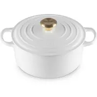 Le Creuset 4,2 liter - Emaljeret støbejern - White