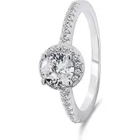 Brilio Silver - Charming silver ring with zircons RI054W - Circuit: 58 mm
