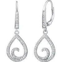 Silvego Silver earrings drops hook JJJE0011