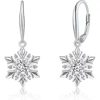 Silvego Elegant Silver Earrings Snowflake JJJE0811sw