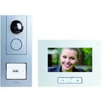 M-E modern-electronics VISTUS VD ALU-6710 S Video-Türsprechanlage Kabelgebunden Silber (41174)