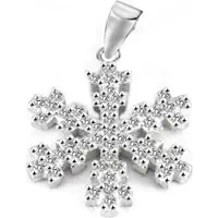 Beneto Fashion silver snowflake pendant AGH679 (L)