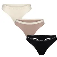 BOSS 3er-Pack Damen Elastische Baumwoll-Tangas mit Logo 50510030