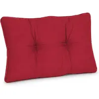 Beautissu Lounge Kissen Outdoor Rot XLuna, 70x40cm