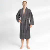 Hammetex Herrenbademantel "hergestellt aus 100% Baumwolle – 380 g/m² Frottee, mit Taschen" 1 Stk. saugfähig & Weich