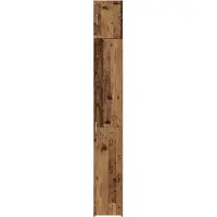vidaXL Lagerschrank mit Regalen Altholz 30 x 42,5 x 225 cm